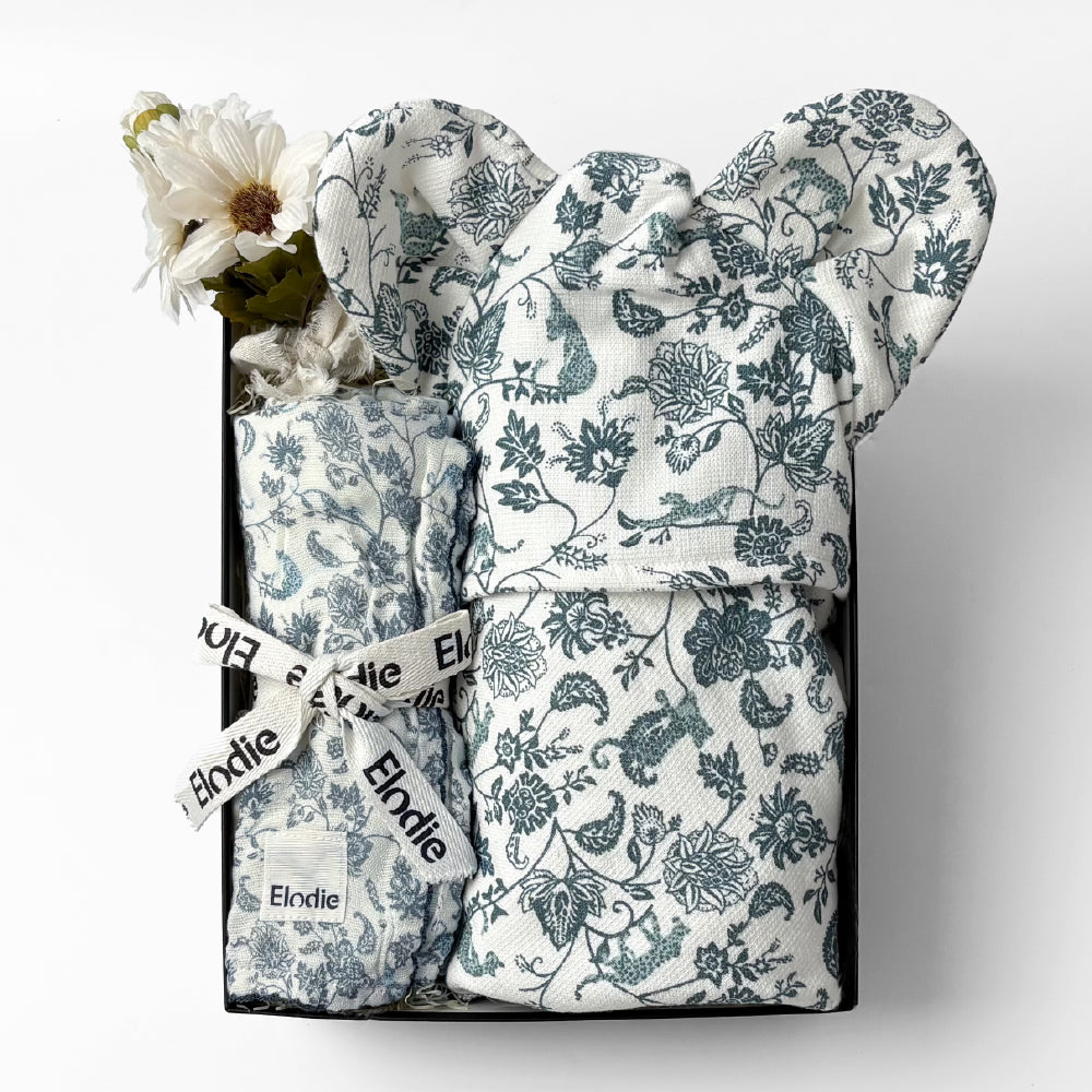 エロディ公式】フードタオル＆ブランケットセット Garden Leo Toile