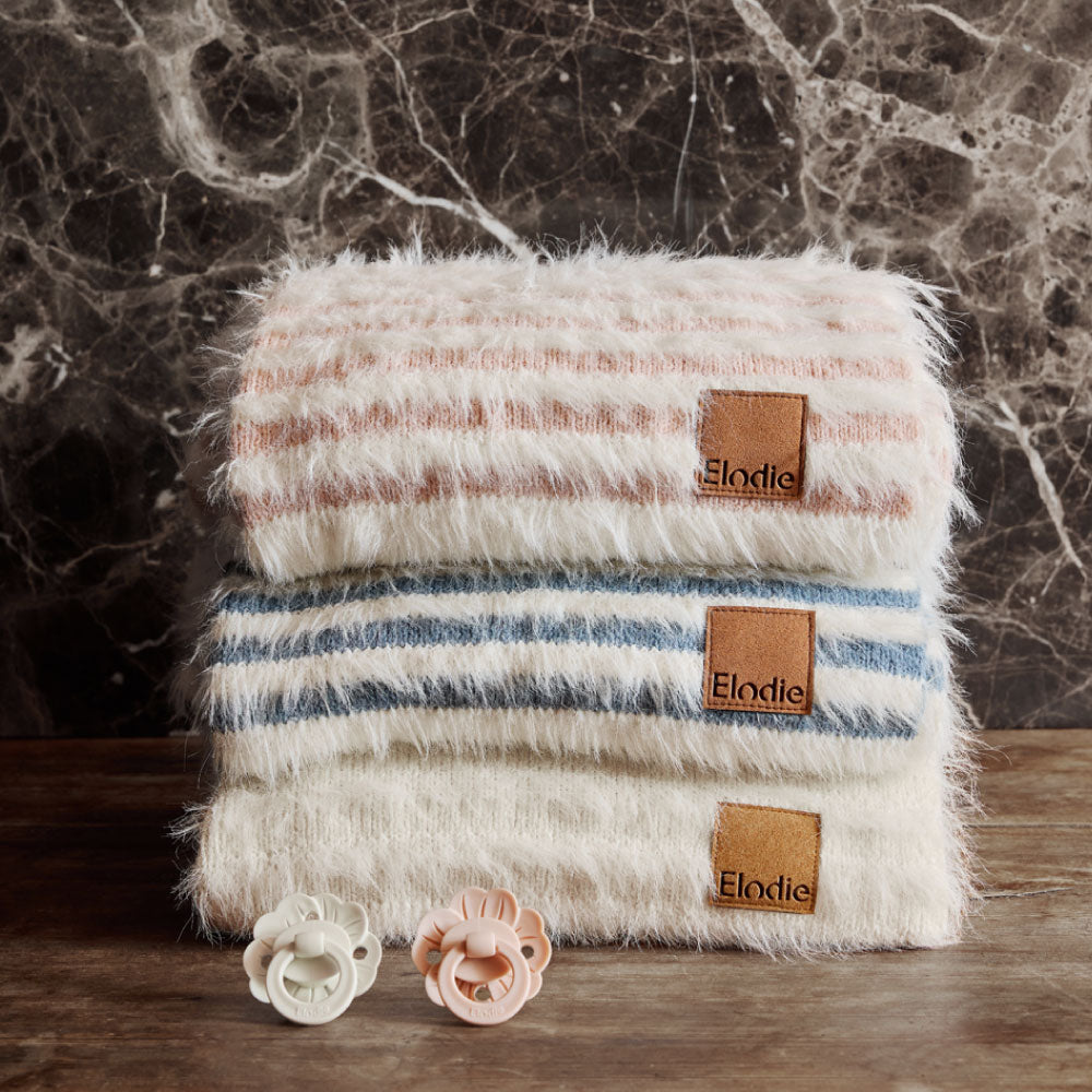 エプロン&ニットブランケットセット Blue Garden Vanilla Set