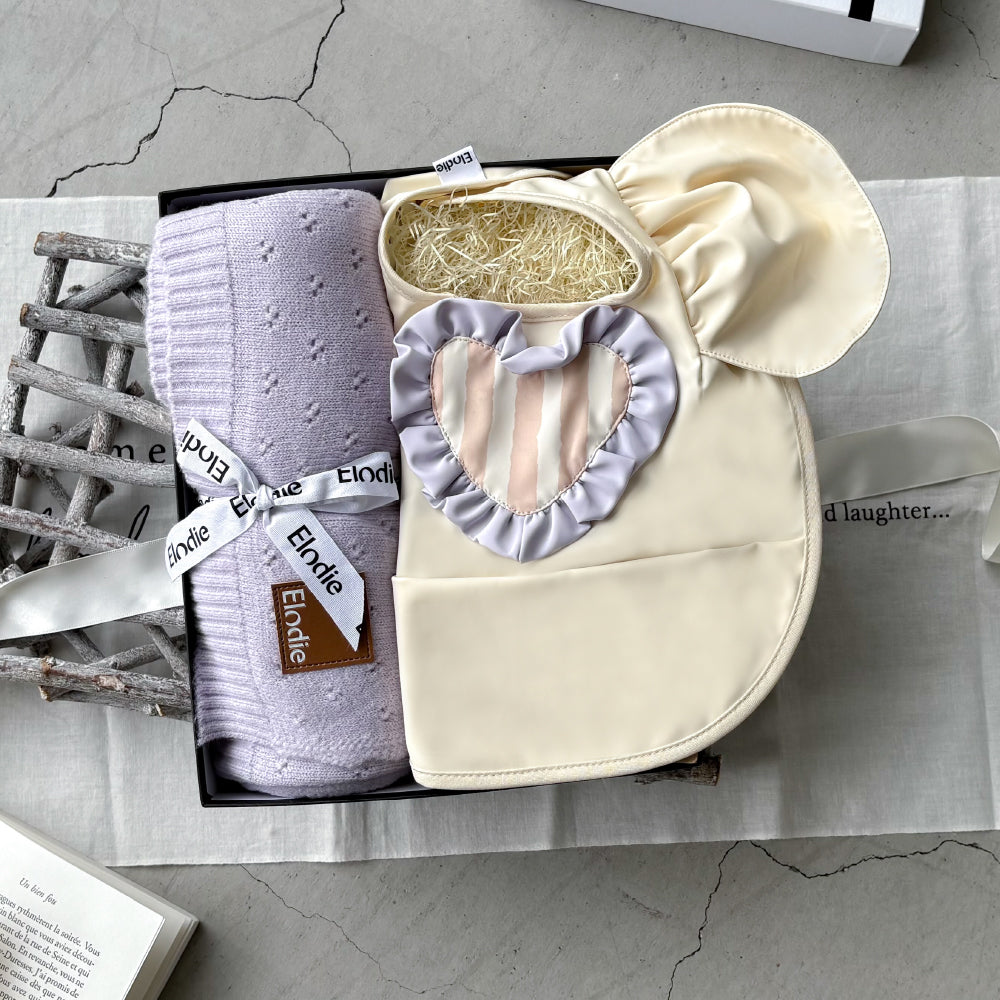 エプロン&ポインテルブランケットセット Oat Lavender Set