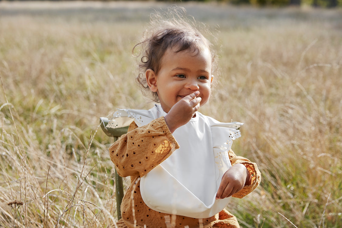 お食事エプロン - Vanilla White