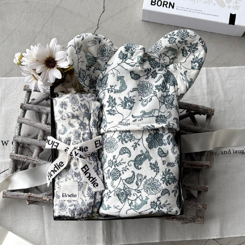 エロディ公式】フードタオル＆ブランケットセット Garden Leo Toile