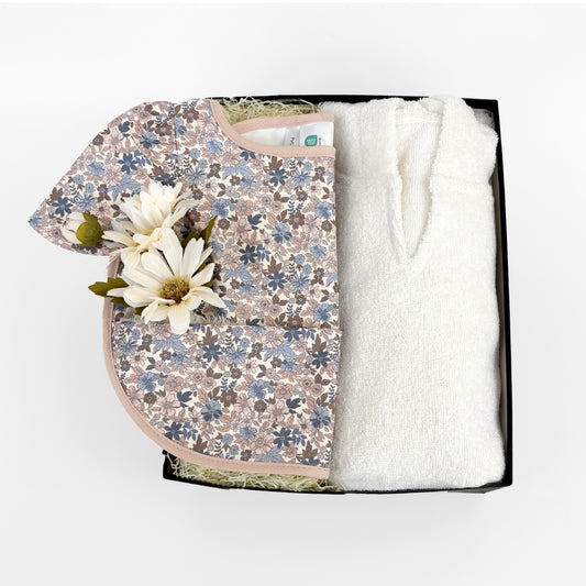 エプロン&タオルポンチョ - Blue Garden Set
