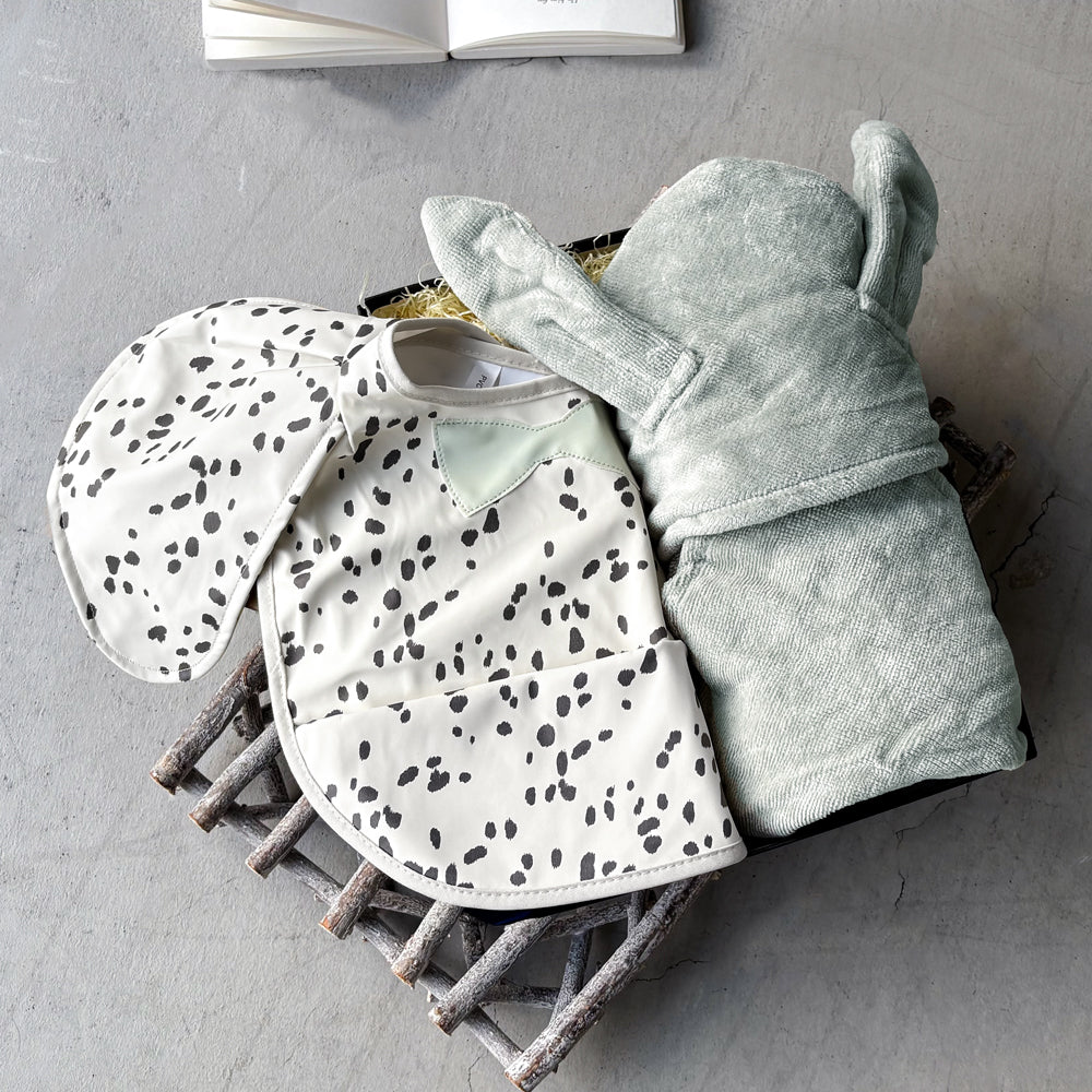 エプロン＆タオルセット - Dalmatian Green set