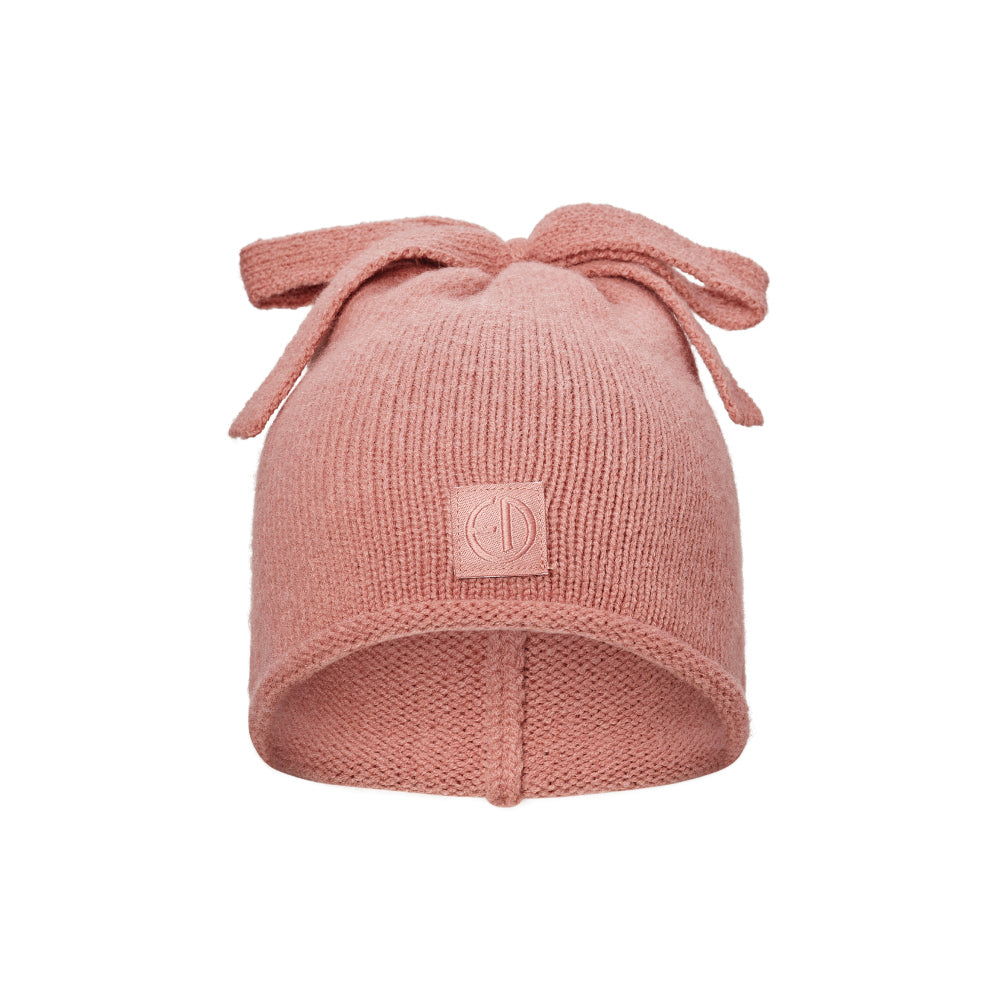 ファーリーニット ビーニー - Rosy Bow