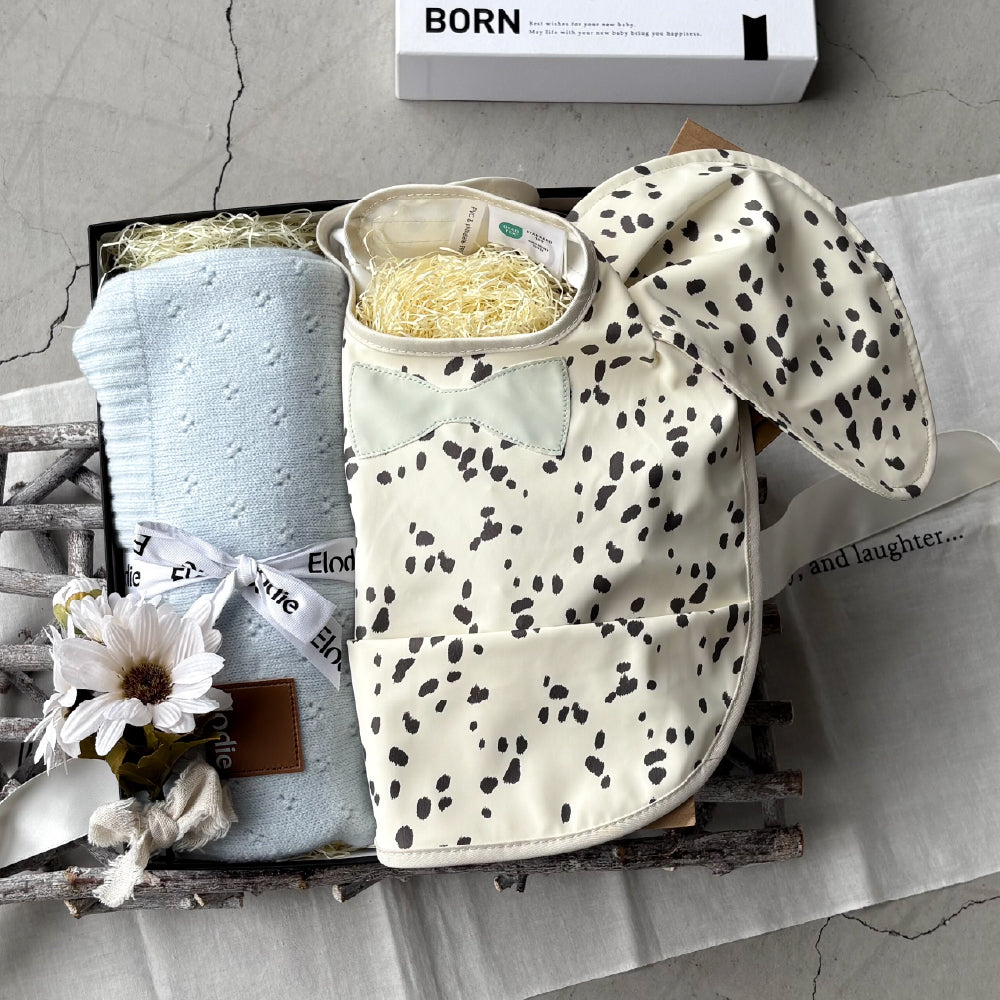 ブランケットセット エロディ公式】エプロン＆ ブランケットセット Dalmatian Blue Set