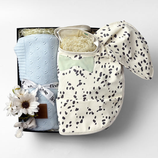 エプロン＆ポインテルブランケットセット Dalmatian Blue Set